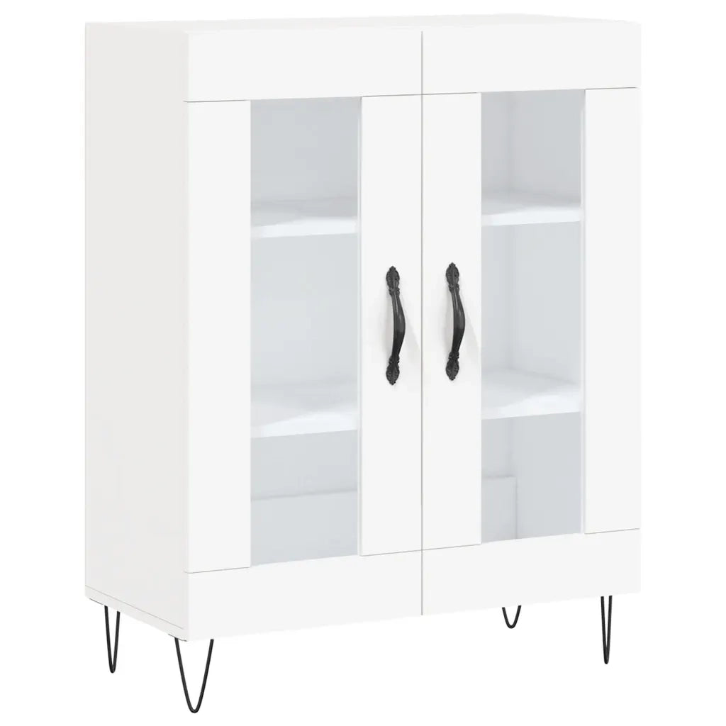 Credenza | Madia | Buffet da pranzo | Armadio da pranzo Bianca 69,5x34x90 cm in Legno Multistrato