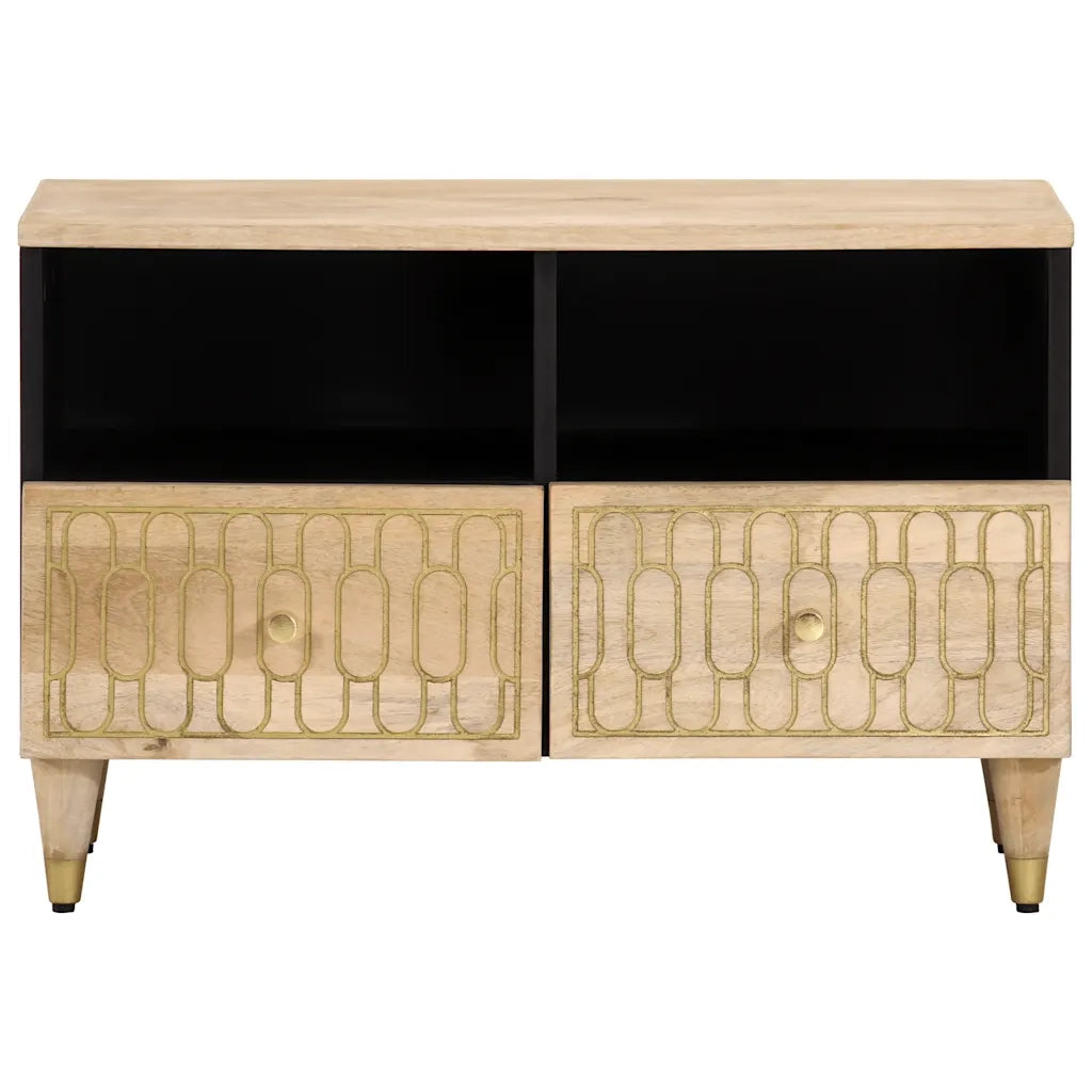 Mobile Porta TV 70x33x46 cm in Legno Massello di Mango 358249
