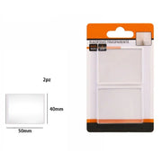 Trade Shop - Set 2 Pezzi Strisce Gommini Biadesivo Trasparente Protezione Casa 40x50mm 66103 -
