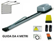 KIT AUTOMAZIONE PORTE SEZIONALI A MOLLA GUIDA 4MT COMPATIBILE CON NOVOFERM