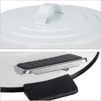 Pattumiera vintage da cucina bagno a pedale in metallo 12 litri bianco 13_0002319_3