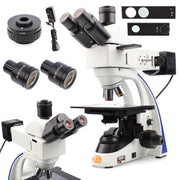 Mikroscopio Metallurgico Trinoculare Eris Pro MMEP-T-T&R – Alta Qualità Immagine, Oculare WF10x/20mm, Obiettivi Planari