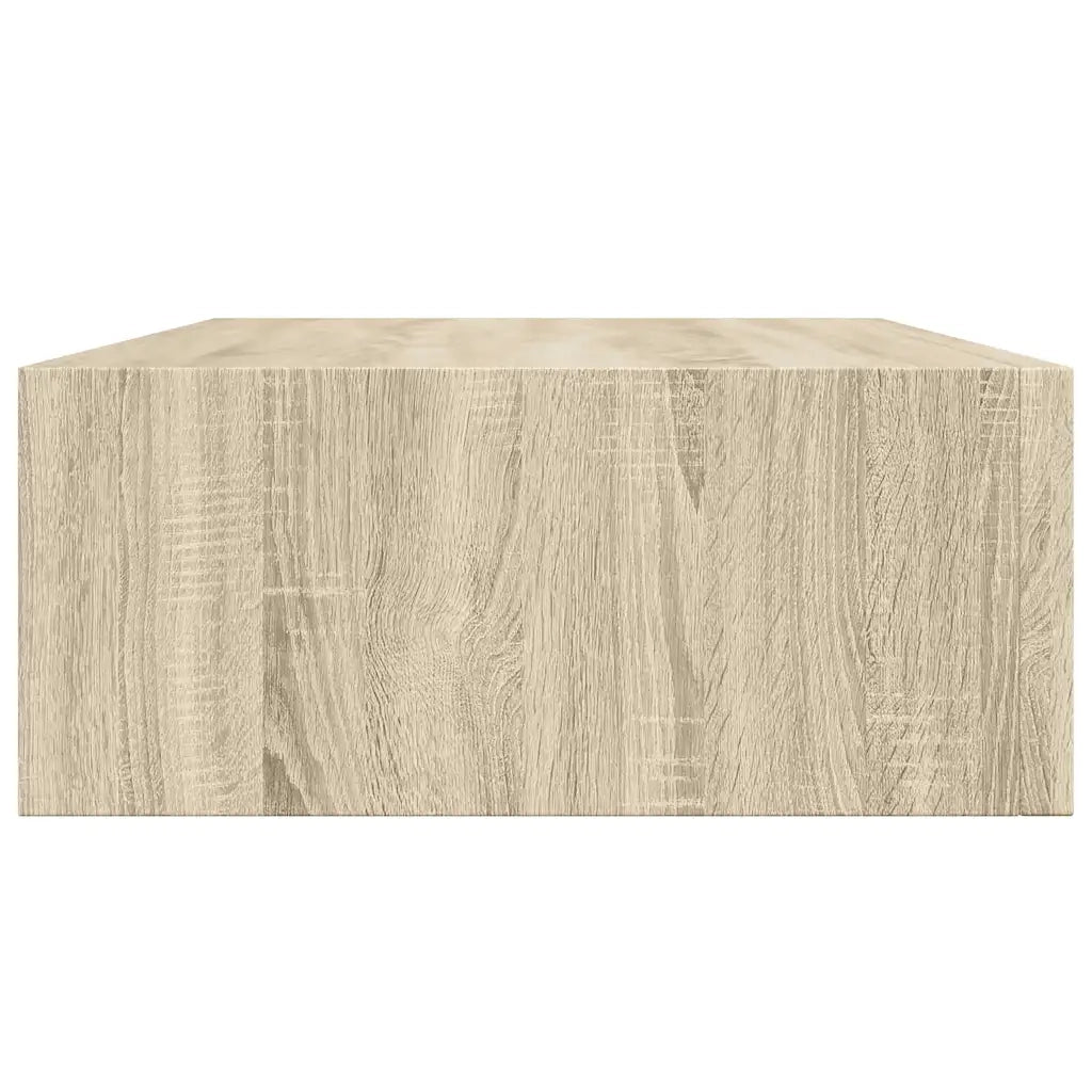 2 pz Scaffali con Cassetti da Parete | Mensola sospesa Rovere 40x23,5x10 cm MDF