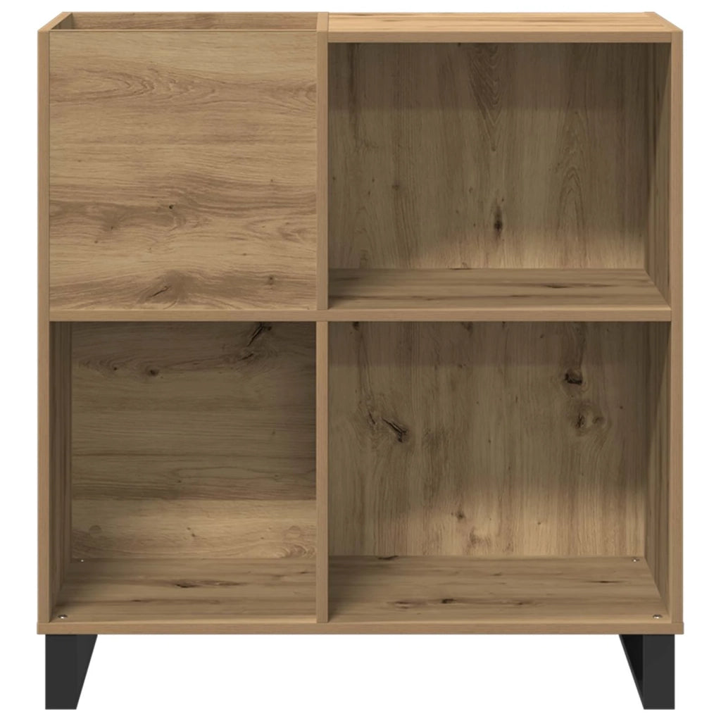 Mobile porta vinili rovere artigianale 84,5 x 38 x 89 cm CFW4871997