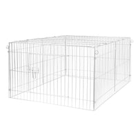 Recinto per piccoli animali 122 x 95 x 58 cm con telo parasole recinzione per conigli e lepri