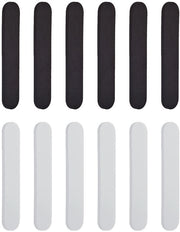 Kit di protezione per sportpetti - 12 pezzi - Copertura autoadesiva - Piastra assorbente - Protezione per capelli - Adatto per sportpetti - Bianco/Nero - Kit di copertura per capelli