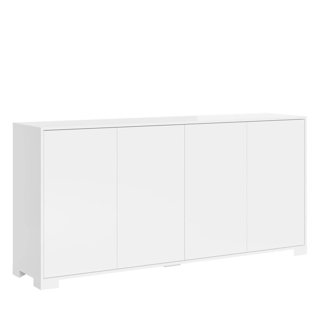 Madia 4 ante 172x40x83 cm bianco lucido - LUMINA