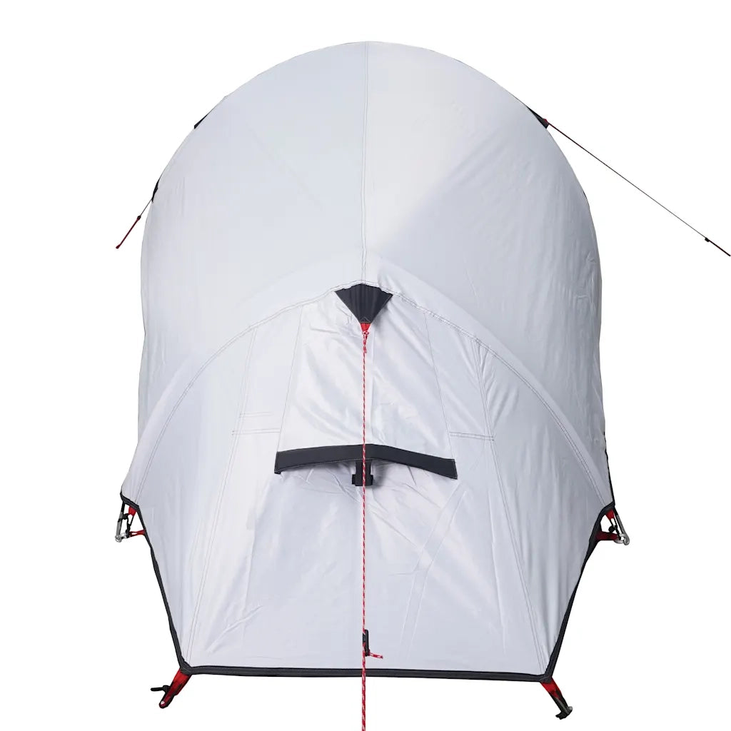 Tenda Campeggio a Tunnel 3 Persone Bianca Tessuto Impermeabile 94603