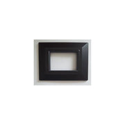 Trade Shop - Placca Placchetta Placchette Compatibili Per Serie Axolute Bticino Colorate Sq - Nero Opaco -4 Fori     -