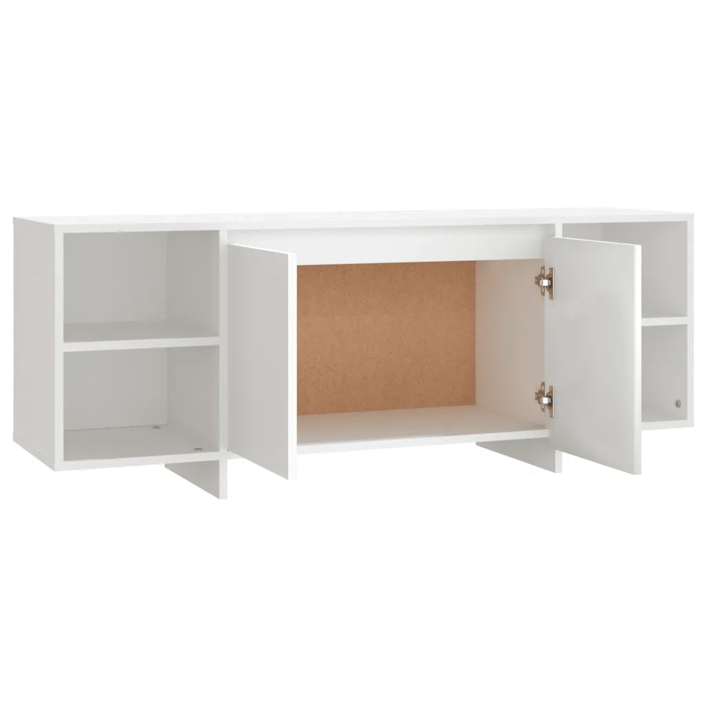 Mobile Porta TV Bianco 130x35x50 cm in Truciolato