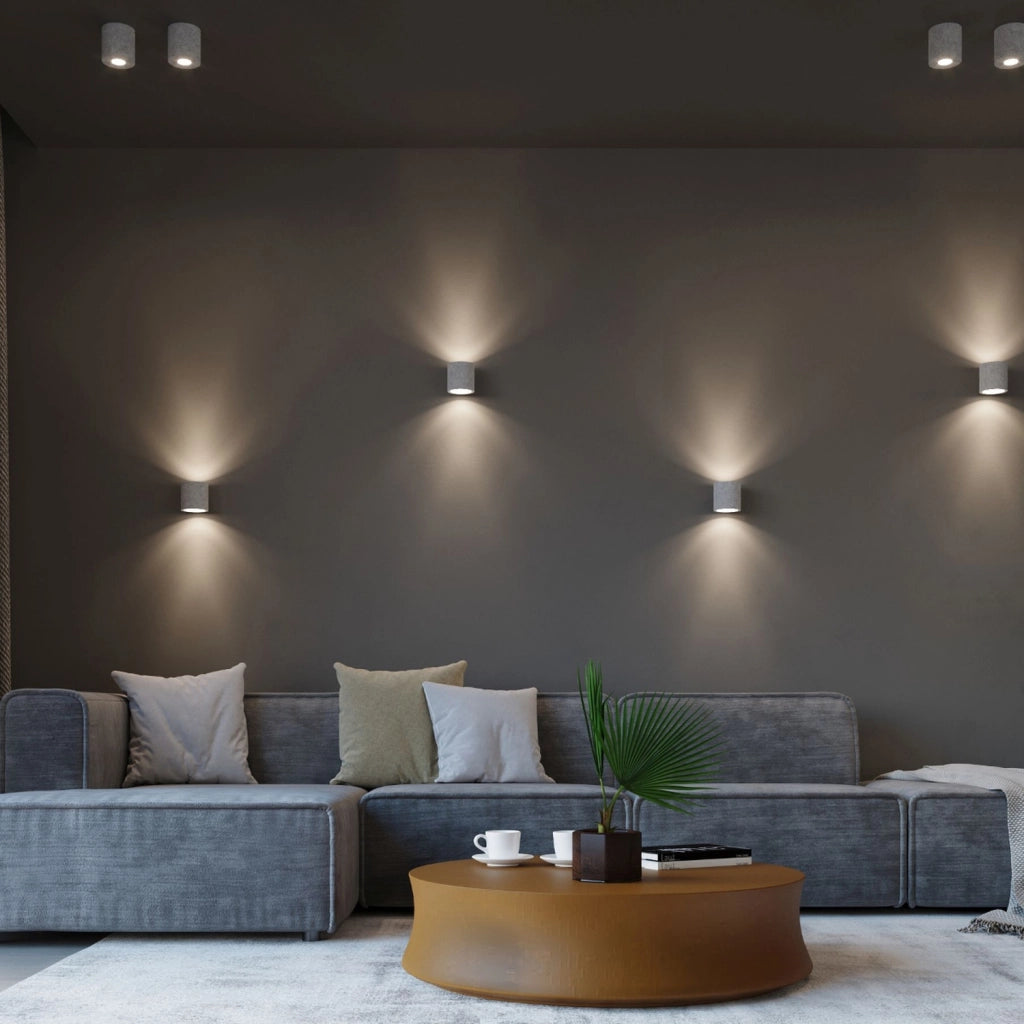 Spot da soffitto Rondeo Pure Lume cemento grigio GU10
