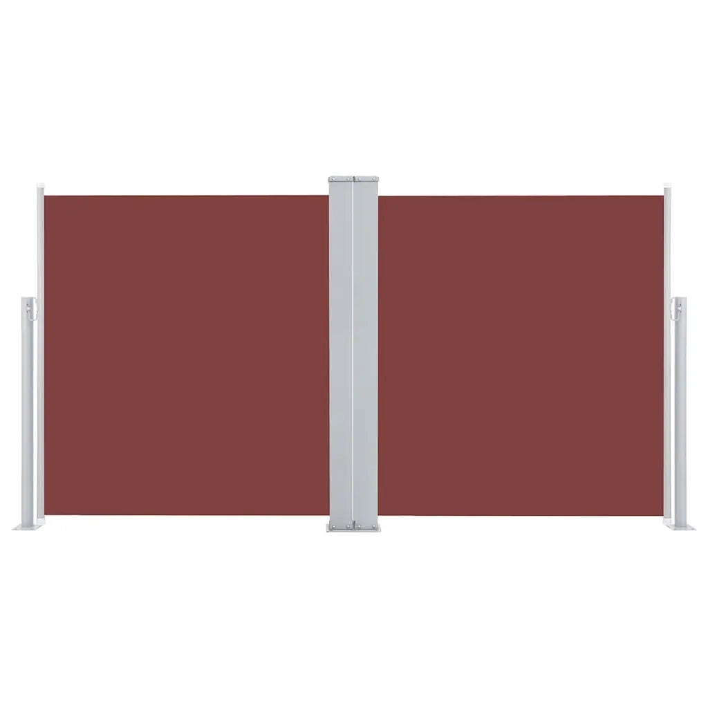 Tenda da Sole | Tenda parasole Laterale Retrattile Marrone 100x600 cm