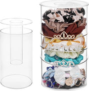 Organizzatore per accessori capelli trasparente in acrilico - contenitore per acconciature e nodi - contenitore per bracciali e prodotti per la cura della pelle