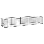 Gabbia per Cani Nera 4 mÂ² in Acciaiocod mxl 96896