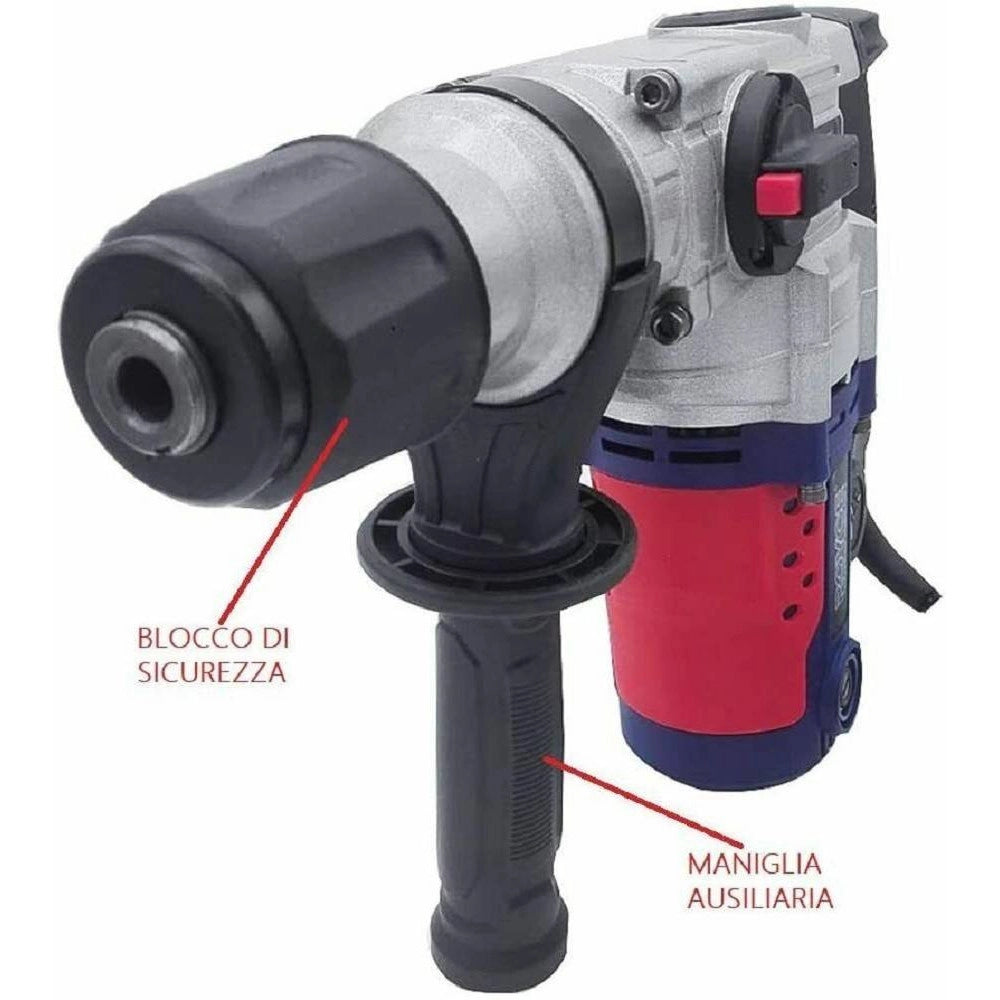 Trade Shop - Martello Perforatore Rotativo Tassellatore Trapano 1100w Demolitore Foro Rrh26 -