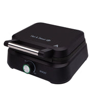 Macchina per waffle belgi elettrica, piastre 17x10,5 cm, 1500W, controllo temperatura, rivestimento antiaderente - SOGO