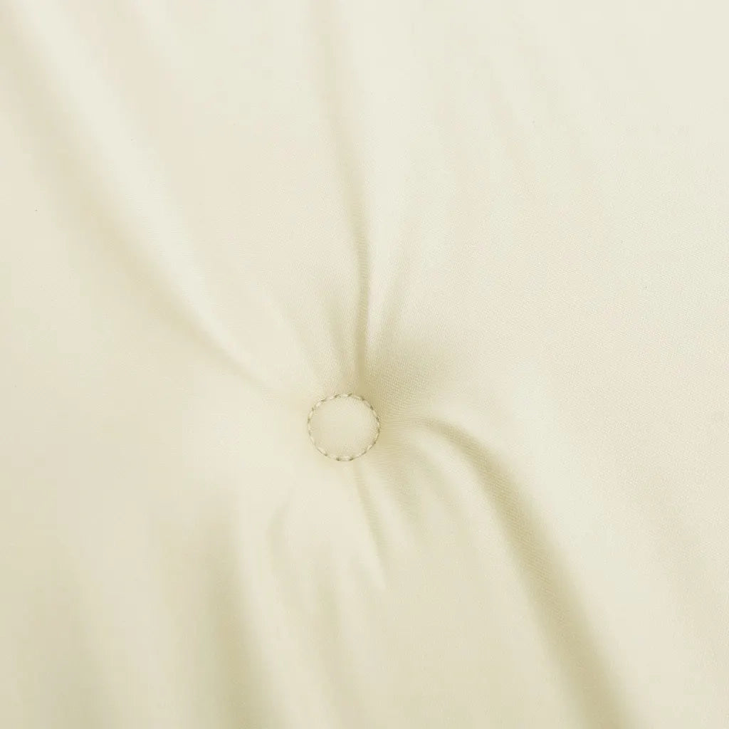 Cuscini per Sedia a Sdraio 2 pz Crema in Tessuto Oxford 361986