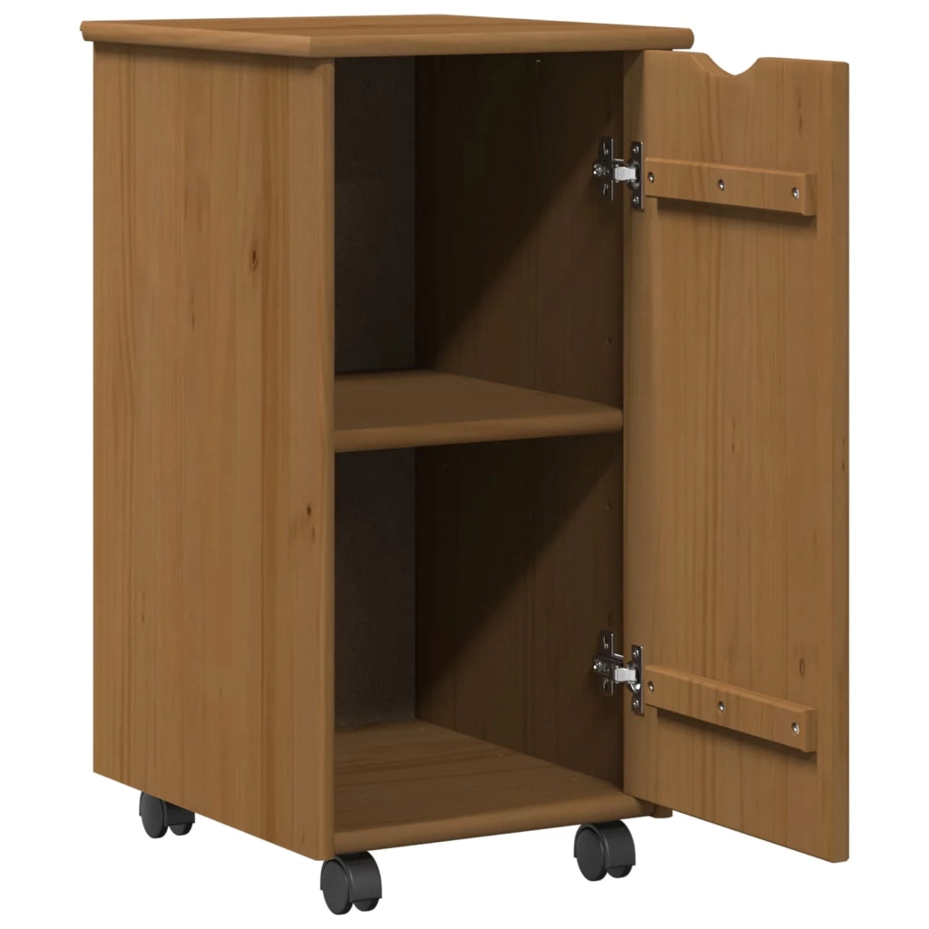 Set di Scrivania e Armadietto 2 pz Marrone Miele 3438780