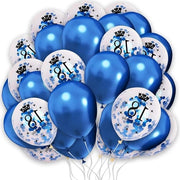 Set di palloni da festa blu perle - 12 pollici - Premium - Reutilizzabili - Decorazioni per compleanni - Decorazioni per festa - 18° compleanno - 10 pezzi di pallone pompato