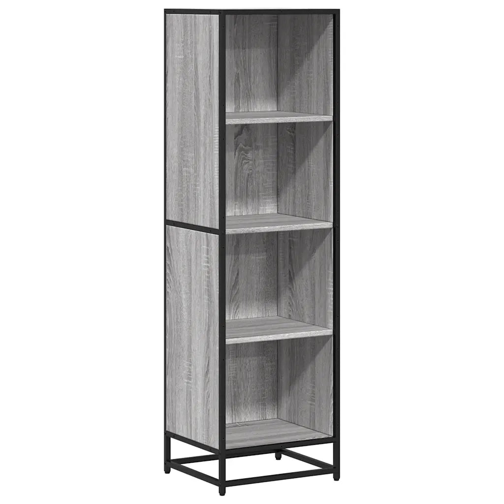 vidaXL Libreria Grigio Sonoma 40x35x139 cm in Legno Multistrato