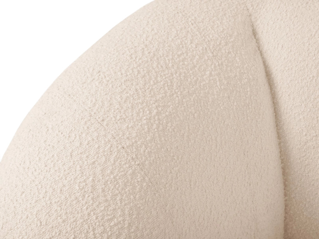 Cosmopolitan Design - Divano "Essen" 3 posti in bouclé beige 