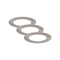 Set 3 Faretti Incasso Moderno Flat In Plastica Nichel Satinato Led 6W 4000K