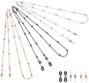 Cinturino per occhiali da sole 3 pezzi - Corda per occhiali - Catena per occhiali - Anello antiscivolo - Cinturino leggero/Rubinetto - Adatto a uomini/donne