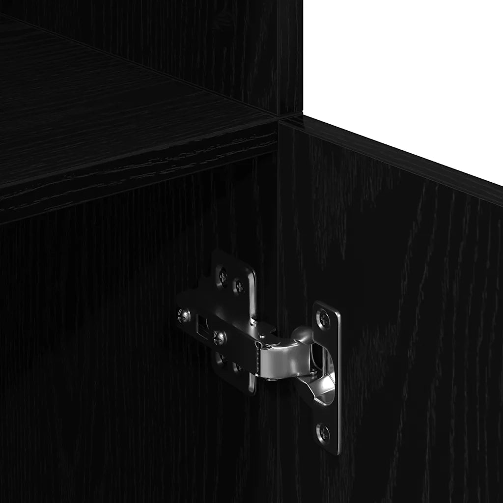 Mobile da Cucina Nero 57x41,5x131,5 cm in Truciolato 860122