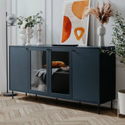 Credenza blue navy 4 ante Caracas51A 180X40X90H