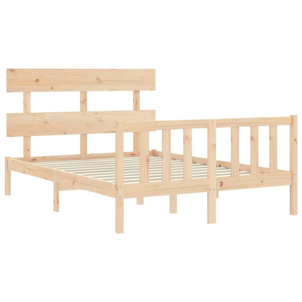 Giroletto senza Materasso-Struttura Letto 120x200 cm in Legno Massello di Pino 913662