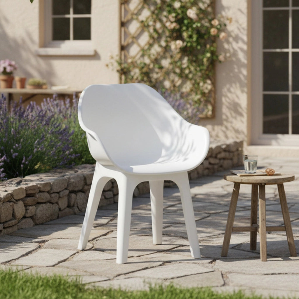 Wesconnett, Sedia da Esterno una Sedia Made in Italy, Bianco