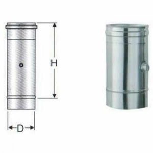 Inox mono parete aisi 316 modulo prelievo fumi d.250 b08xb2bpgl