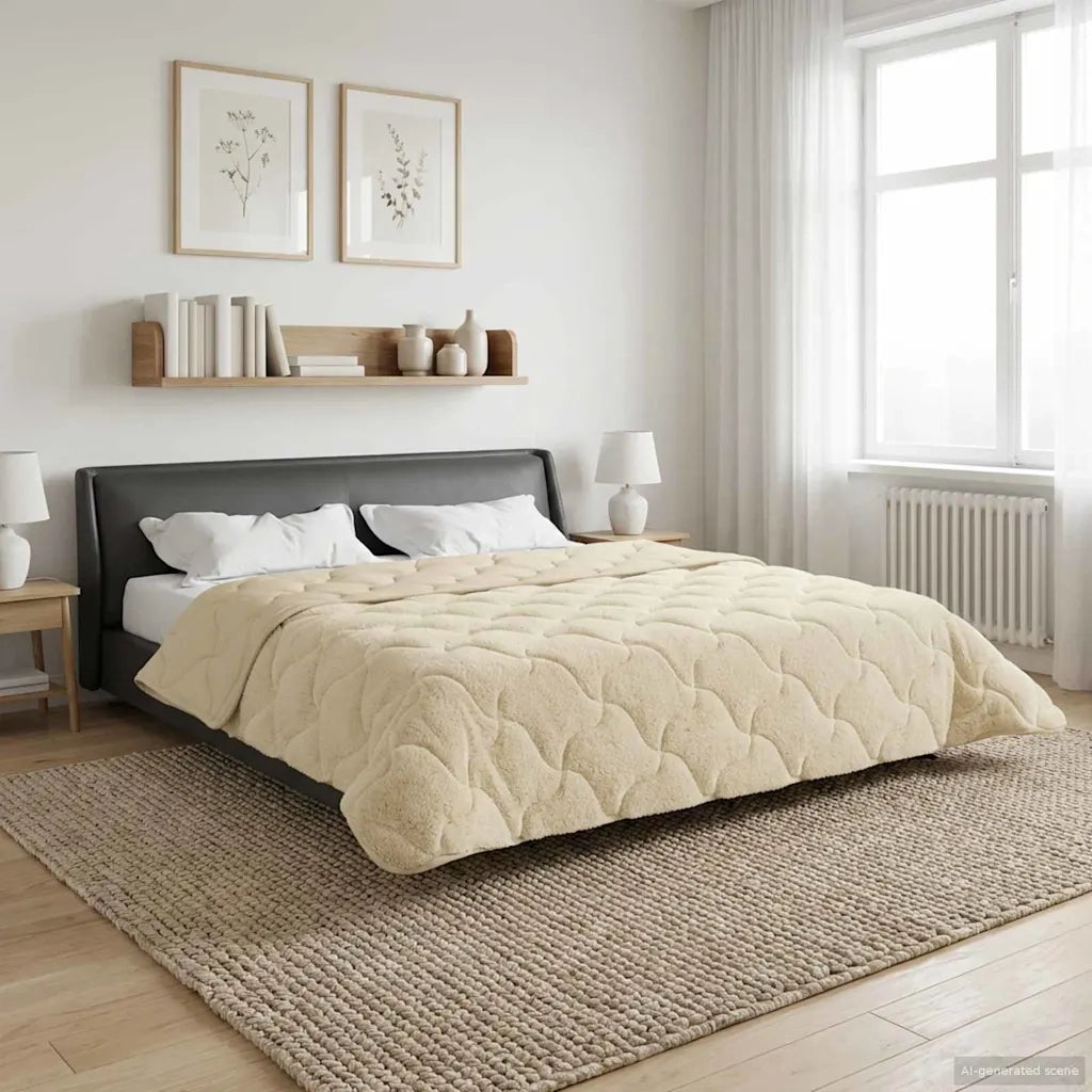 Piumone | Duvet Completo Annuale Trapuntato Crema 200 x 200 cm