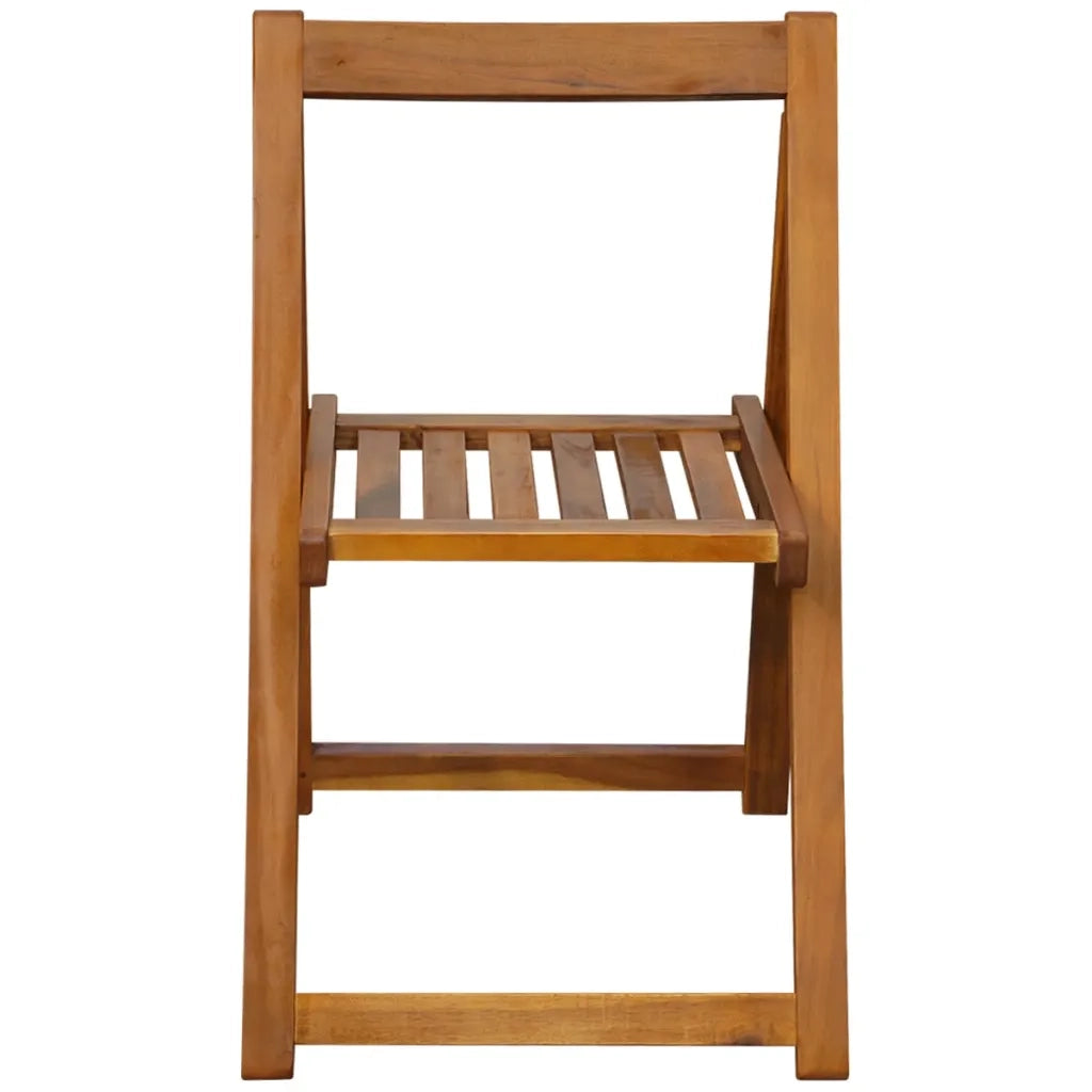 Set da Pranzo da Giardino 5 pz Pieghevole in Massello di Acacia cod mxl 34566