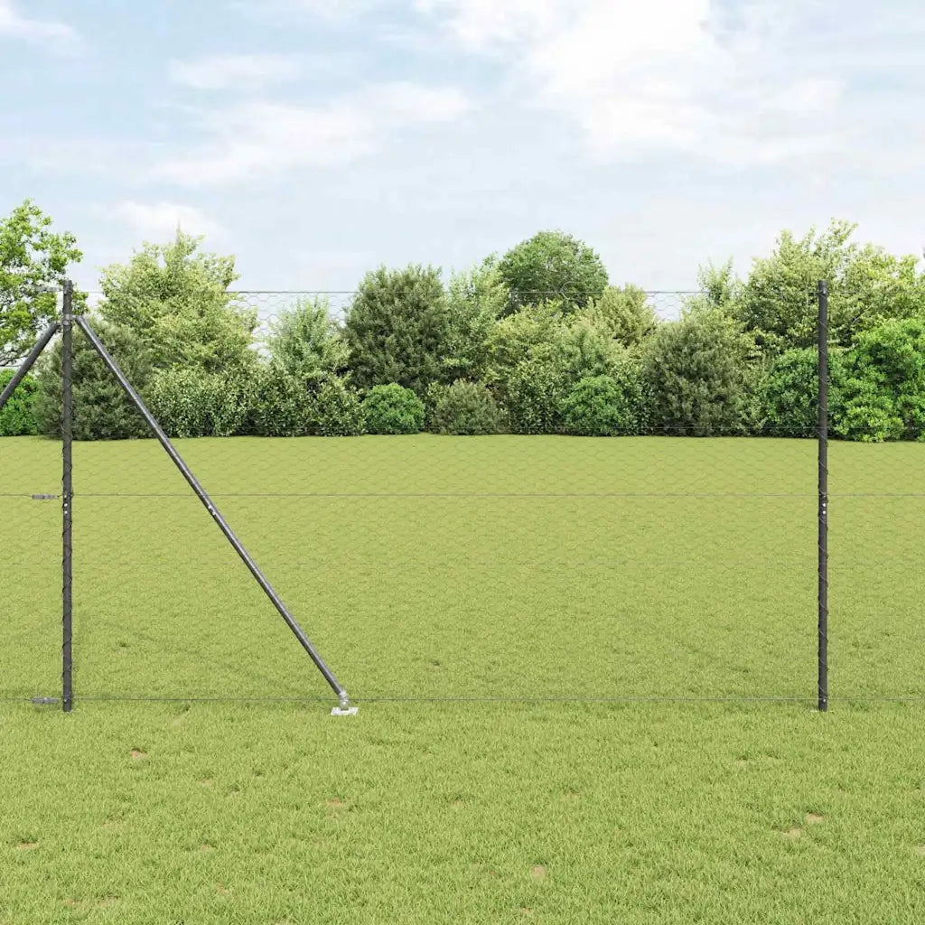 Palo della recinzione Grigio 25 x 1,6 m (rete 36 mm)