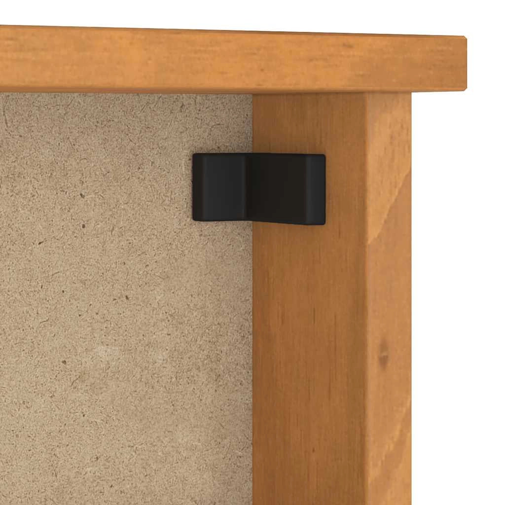 Appendiabiti da parete con pratici ganci 87 x 12 x 35 cm stile rustico legno di pino massiccio 02_0056692