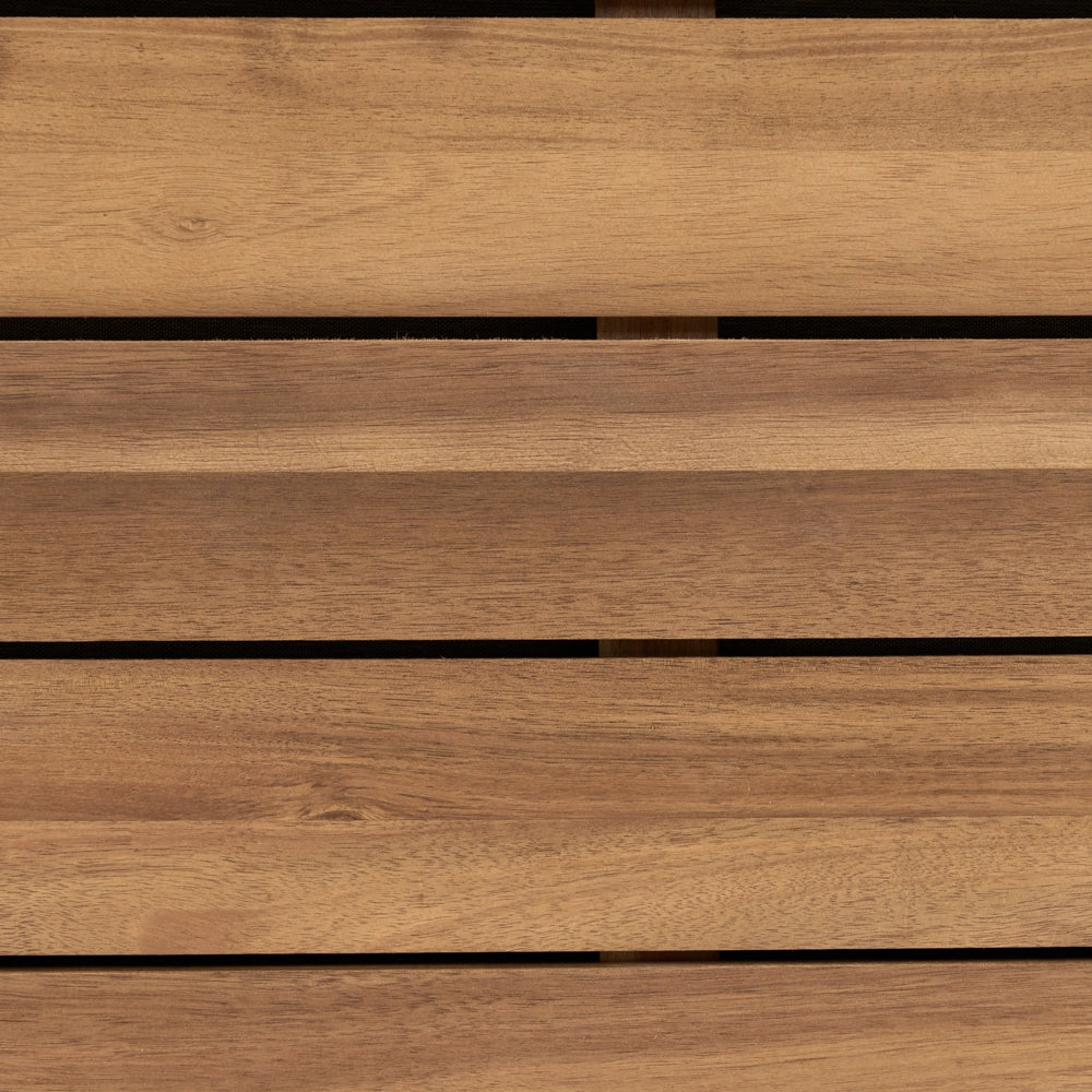 Divano angolare da giardino a 4 posti in legno d'acacia grigio con cuscini per esterni stile elegante