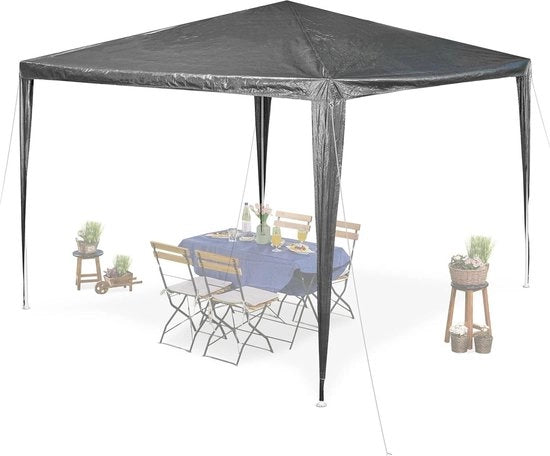 Tent per giardino robusto, impermeabile e resistente alle scalfitture, 25 x 3 x 3 m, colore grigio scuro