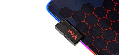 itek E1 Tappetino per mouse per gioco da computer Nero, Rosso