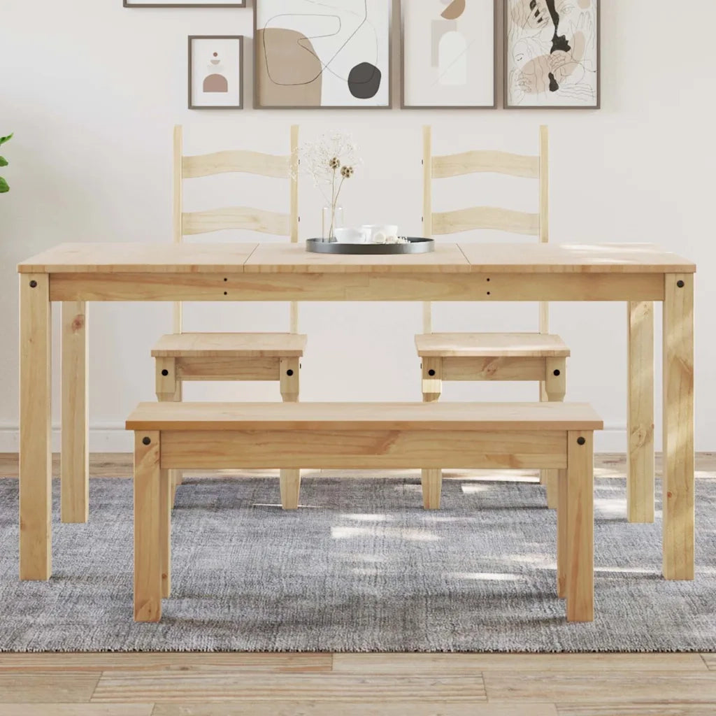 Tavolo da Pranzo PANAMA 160x80x75 cm in Legno Massello di Pino 4005705