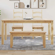 Tavolo da Pranzo PANAMA 160x80x75 cm in Legno Massello di Pino 4005705