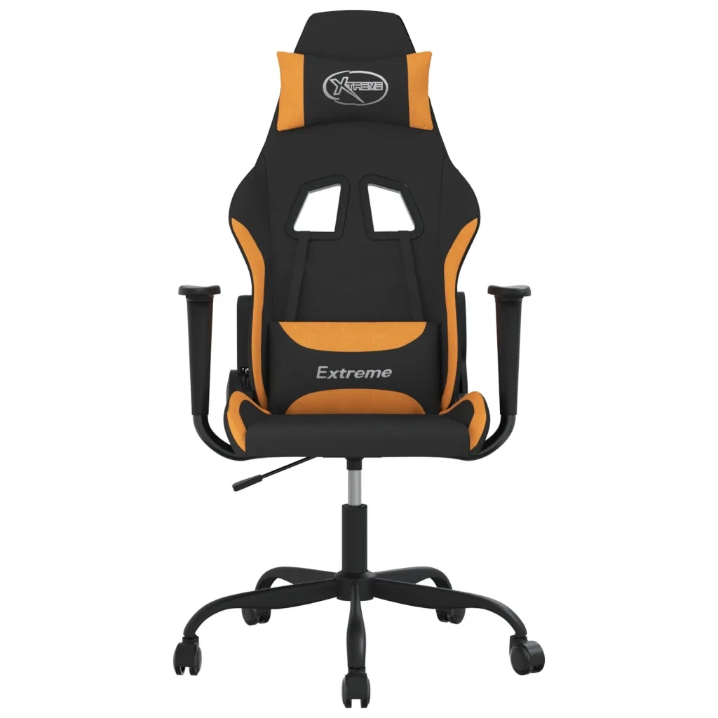 Sedia da Gaming Nero e Arancione in Tessuto cod mxl 60667