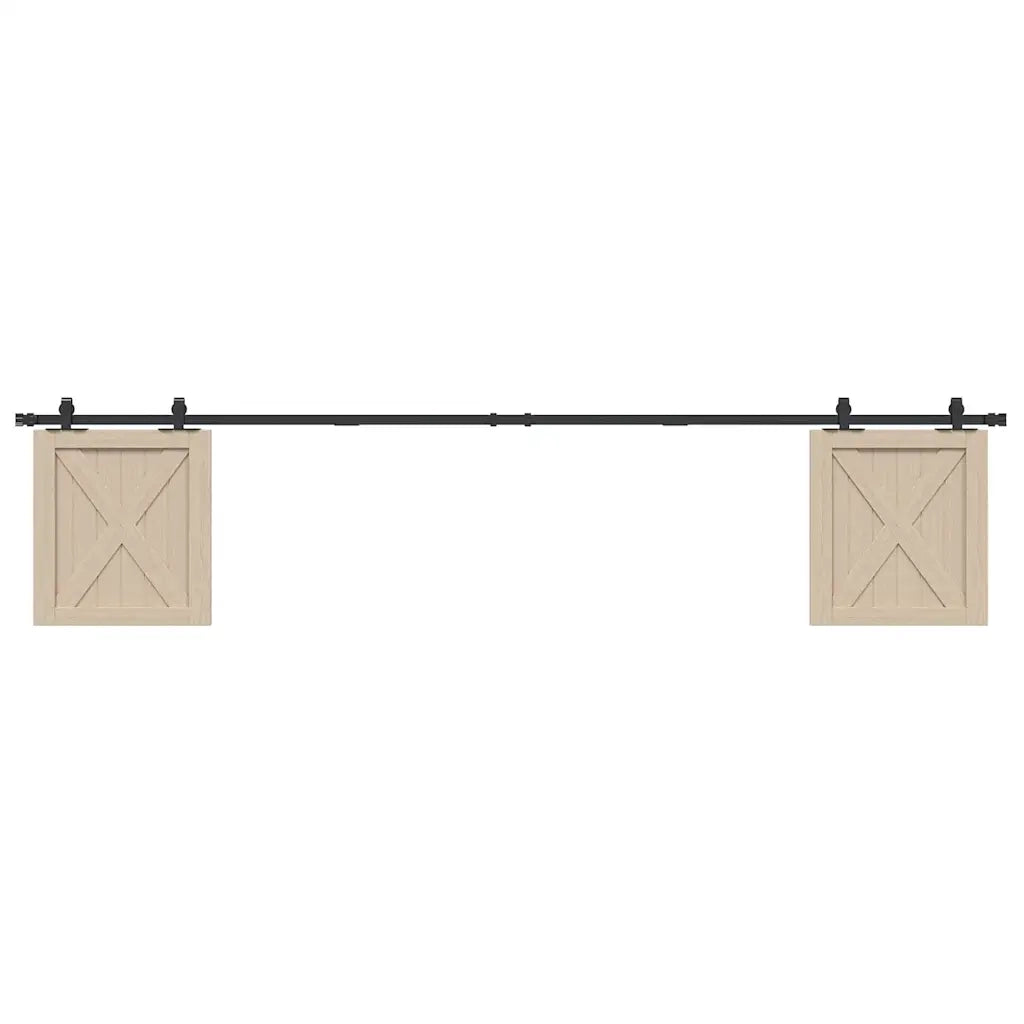 Kit Anta Scorrevole Armadio in Acciaio al Carbonio 244 cm