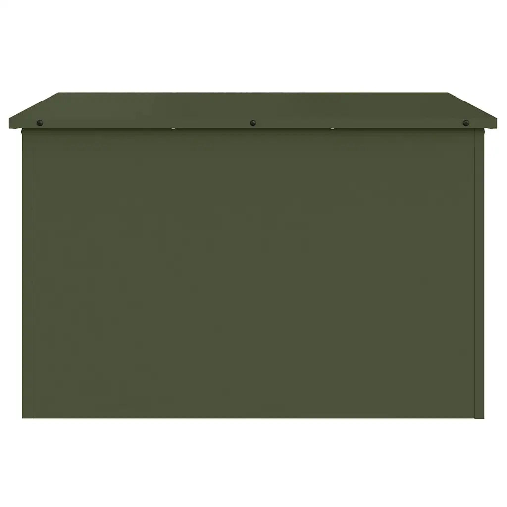 Scatola di Stoccaggio Esterno Verde Oliva 80 x 50,5 x 50 cm 874570