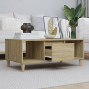 Tavolino Salotto-Tavolino da soggiorno-Tavolo Rovere Sonoma 90x50x36,5 cm Legno Multistrato 692642