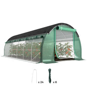 Serra da giardino ¨C Minimal ¨C 6x3x2 m verde con rete ombreggiante e pareti scorrevoli