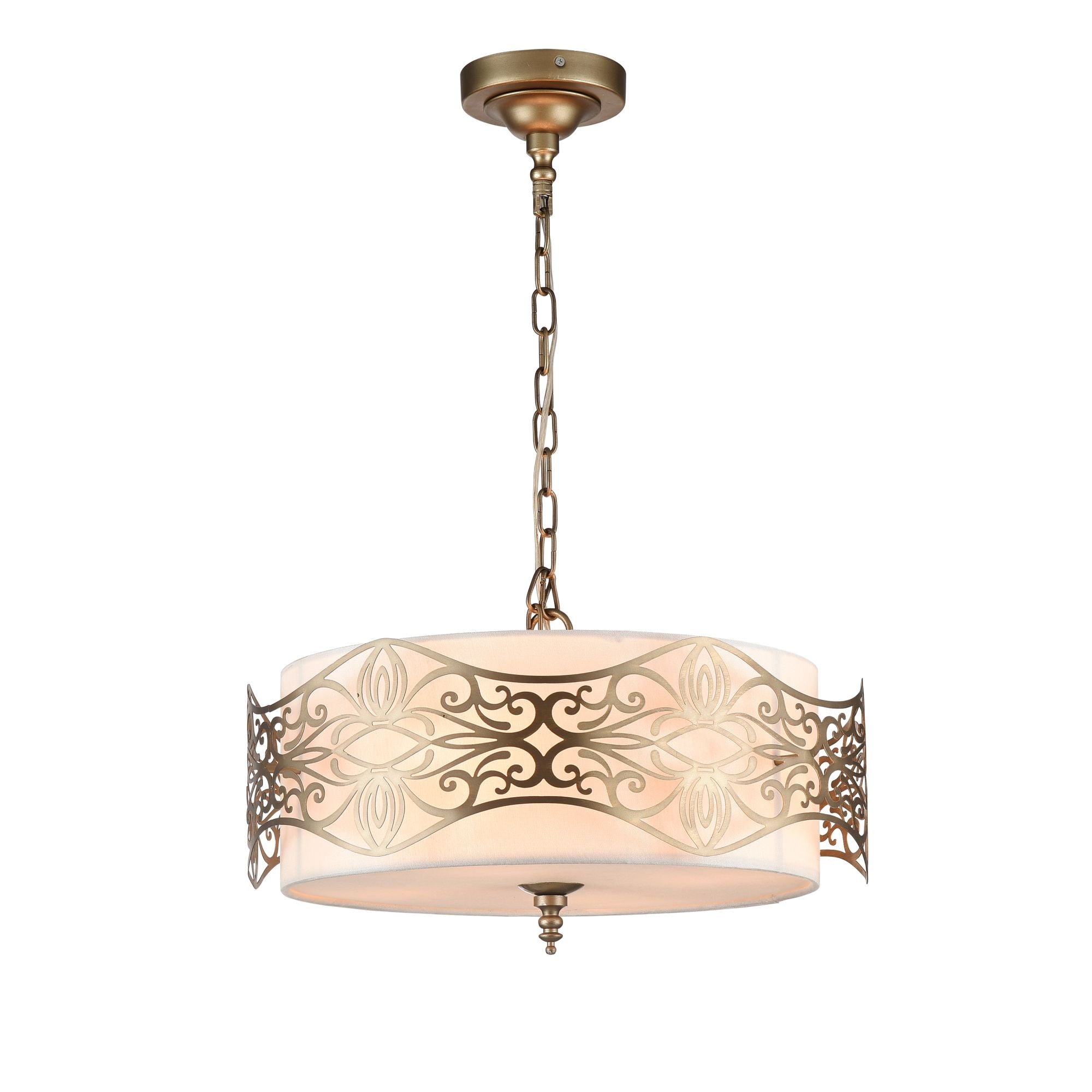 Lampada pendente House in Metallo Burgeon Bronzo
