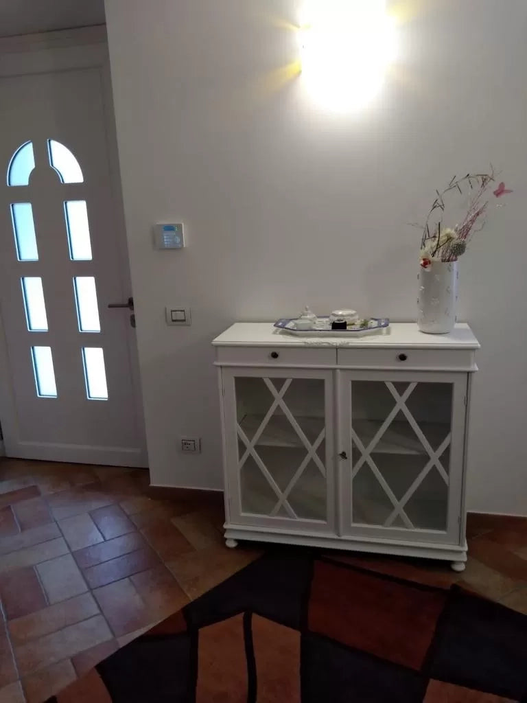 Madia libreria inglesina legno bianco opaco 110x40x100 (1204) - Mobili 2G