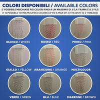 Tenda Antimosche Modello Filo in PVC, Plastica Verde | Largh. 1,40m x Alt. 2,40m | Protezione Insetti, Porta, Esterno, Interno