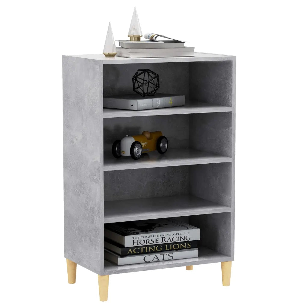 Credenza-Buffet-Armadio da cucina Grigio Cemento 57x35x90 cm in Legno Multistrato 357834